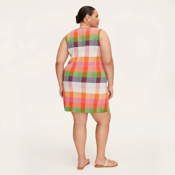 Size XXL 1X 3X | Women's Plaid Mini Sweater Dress - kate spade x target - Picture 3 of 9